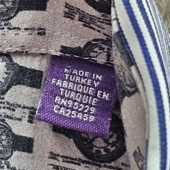 Ted Baker Archive Dress Shirt Blue White Striped Long Sleeve Men's Size 16.5 - Picture 9 of 10